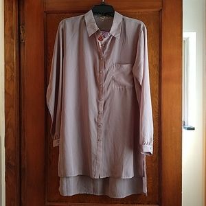NWT Sheer button up tunic